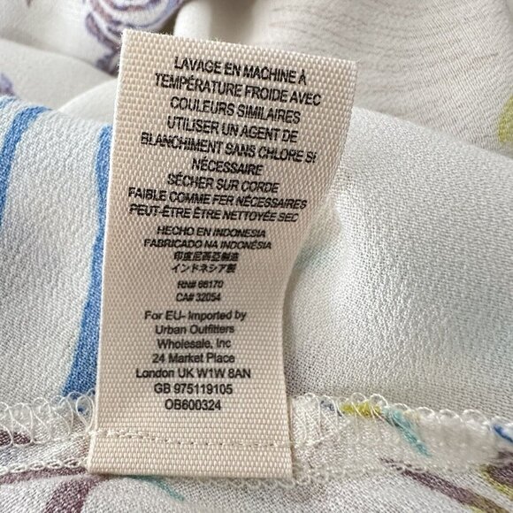 NWT Free People Clear Skies Floral Print Cold Shoulder Tunic Mini Dress Medium - Picture 16 of 16